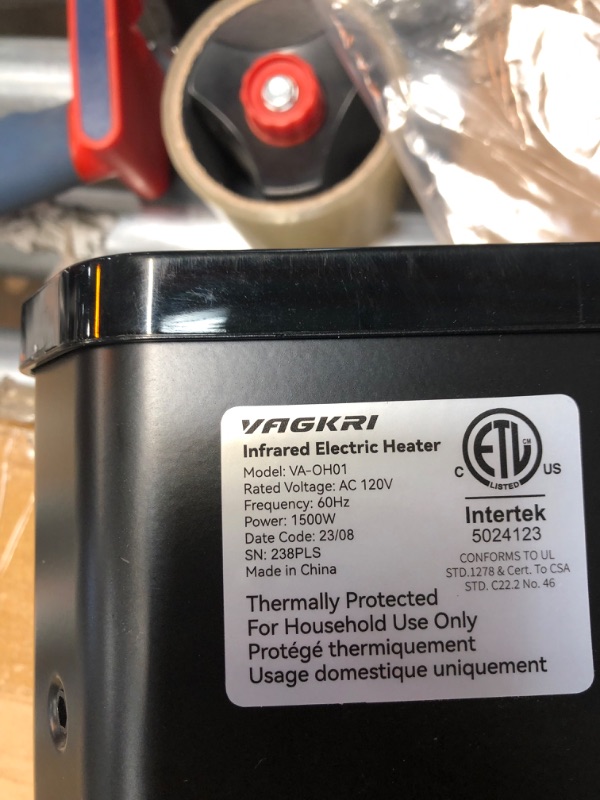Photo 3 of * used * functional * see images * 
VAGKRI Outdoor Heaters, 1s Heating Carbon Infrared Patio Heaters With Remote, 9 Heat Levels