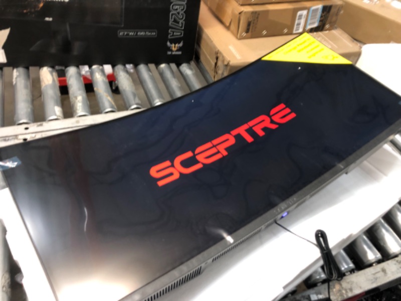 Photo 1 of Sceptre 34-Inch Curved Ultrawide WQHD Monitor 3440 x 1440 R1500 up to 165Hz DisplayPort x2 99% sRGB 1ms Picture by Picture, Machine Black 2023 (C345B-QUT168)

