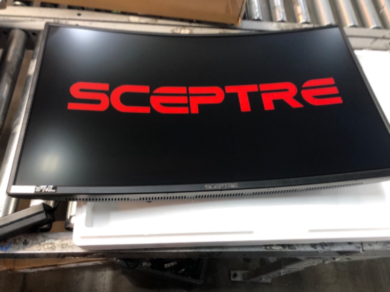 Photo 2 of Sceptre Curved 32" Gaming Monitor Up to 240Hz 1ms 99% sRGB AMD FreeSync Premium Build-in Speakers, HDMI x3 Displayport Machine Black (C325B-FWD240) Curved 32" 240Hz