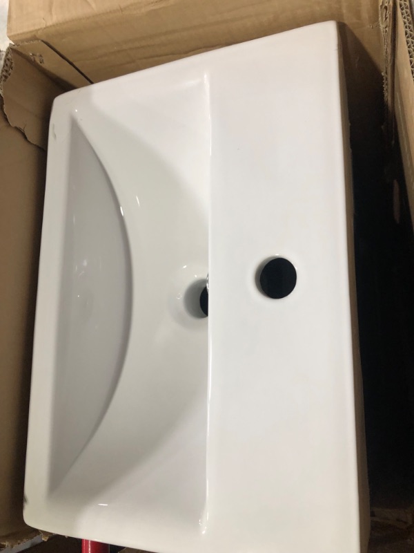 Photo 1 of *MAJOR DAMAGE SEE PHOTOS*
Arvesen 18 in. W x 12.20 in. D x 34.50 in. H Bath Vanity in Espresso with White Ceramic Top