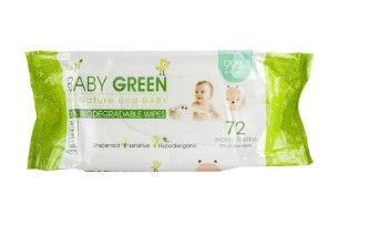 Photo 1 of 24 Pack of Yugi Baby Wipes Green 72's