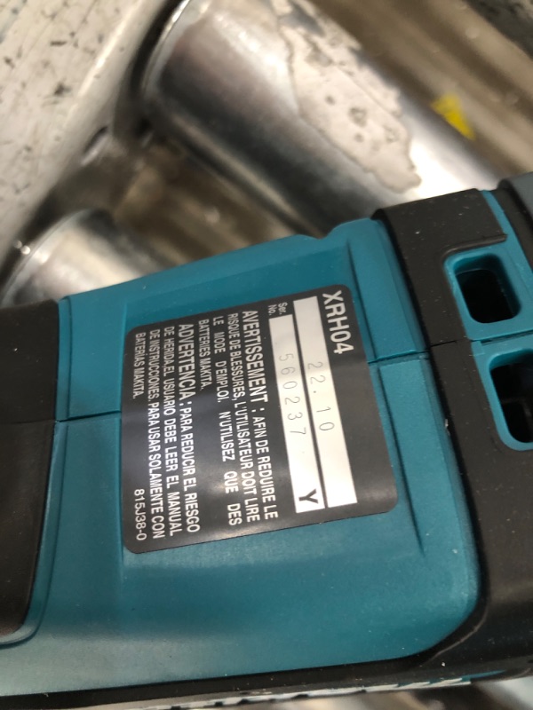 Photo 4 of **ONLY THE ONE ON THE LEFT**  Makita 18V LXT Li-Ion 7/8" Rotary Hammer, accepts SDS-PLUS bits, 18V LXT Brushless High-Torque 1/2" Sq. Drive Impact Wrench, & 18V LXT Brushless 4-1/2” / 5" Cut-Off/Angle Grinder, Tools Only Impact Wrench, Grinder 1, Rotary H