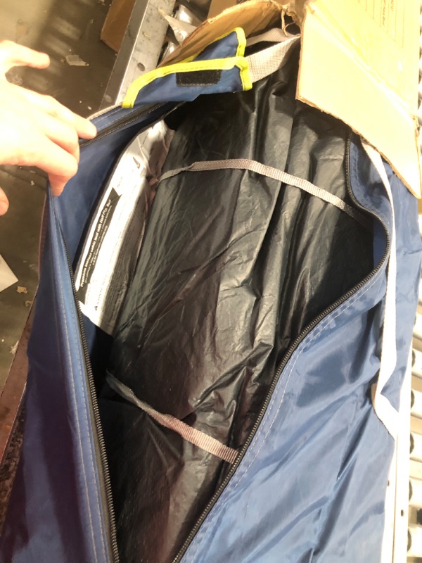 Photo 1 of BeyondHOME Instant Cabin Tent, 4 Person/6 Person Camping Tent Setup in 60 Seconds with Rainfly, Waterproof & Windproof Tent with Carry Bag for Family Camping & Hiking, Upgraded Ventilation 6 Person Larger Room Blue