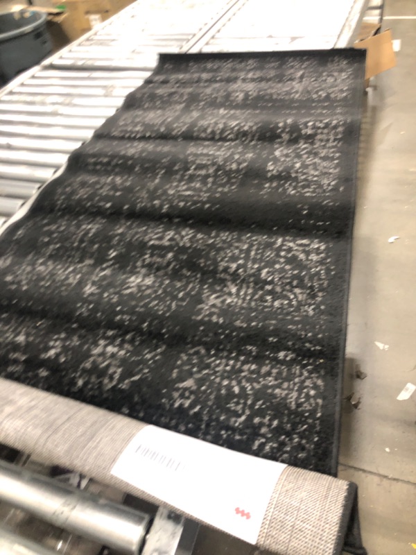 Photo 1 of 2'6" x 6' Dark Grey Rug Runner