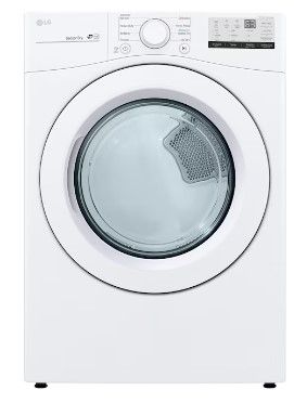 Photo 1 of LG 7.4-cu ft Stackable Electric Dryer (White) ENERGY STAR
