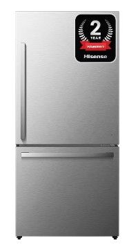 Photo 1 of Hisense 17.2-cu ft Counter-depth Bottom-Freezer Refrigerator (Fingerprint Resistant Stainless Steel) ENERGY STAR
