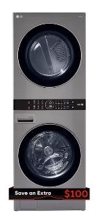 Photo 1 of LG WashTower Electric Stacked Laundry Center with 4.5-cu ft Washer and 7.4-cu ft Dryer (ENERGY STAR)
