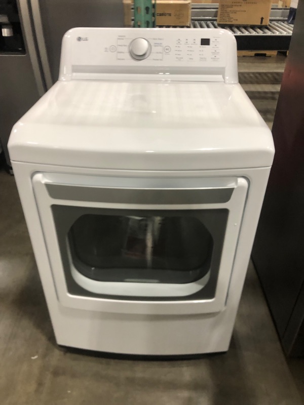 Photo 4 of LG 7.3-cu ft Electric Dryer (White) ENERGY STAR
