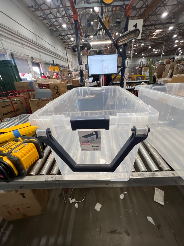 Photo 1 of 160 Qt. Wheeled Storage Box