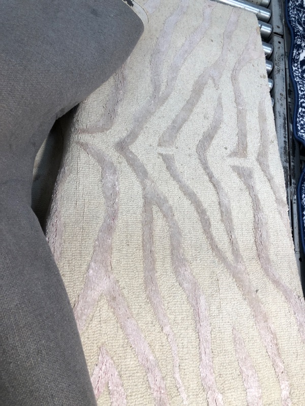 Photo 1 of 4’ x 6’ pink an cream pattern