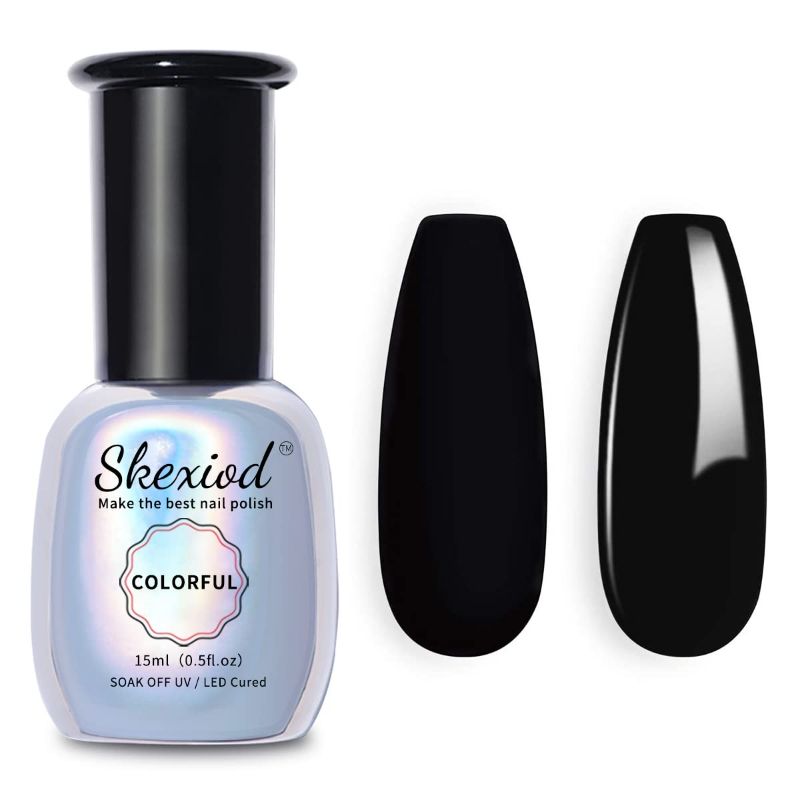 Photo 1 of 2 PACK Skexiod Gel Nail Polish, 15ml Pure White Color Soak Off LED UV Nail Gel Polish for Nail Art Starter Manicure DIY at Home or Professional Salon, 0.5oz