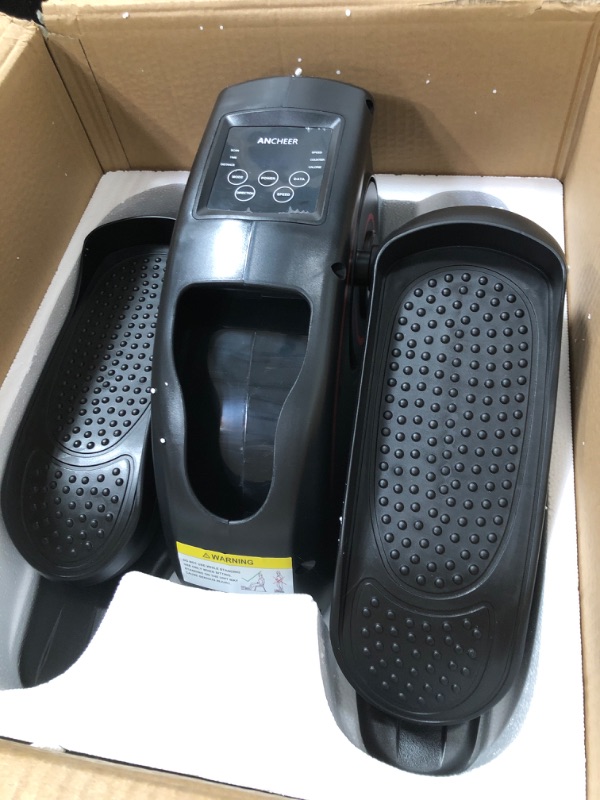 Photo 1 of *READ NOTES* ANCHEER Under Desk Elliptical Machine, Pedal Bike Exerciser, Electric Under Desk Elliptical Machine Trainer with Built in Display Monitor Quiet & Compact Exercise Equipment for Home Office Gym Black