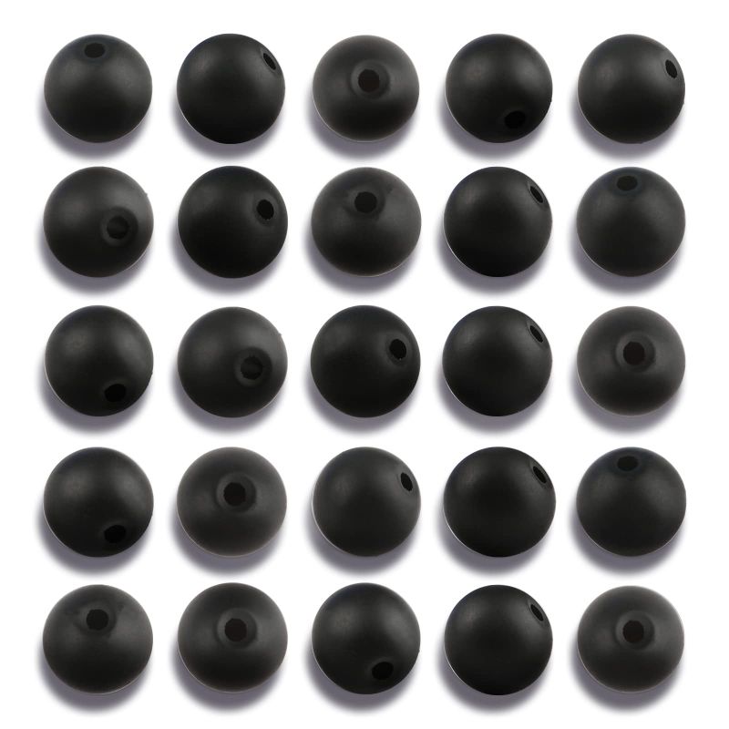 Photo 1 of 2 pack - NITOPUPU 100Pcs 8mm Natural Matte Black Onyx Agate Beads Round Loose Gemstone Stone Beads for Jewerly Making with Crystal Stretch Cord Black Onyx Agate 8mm