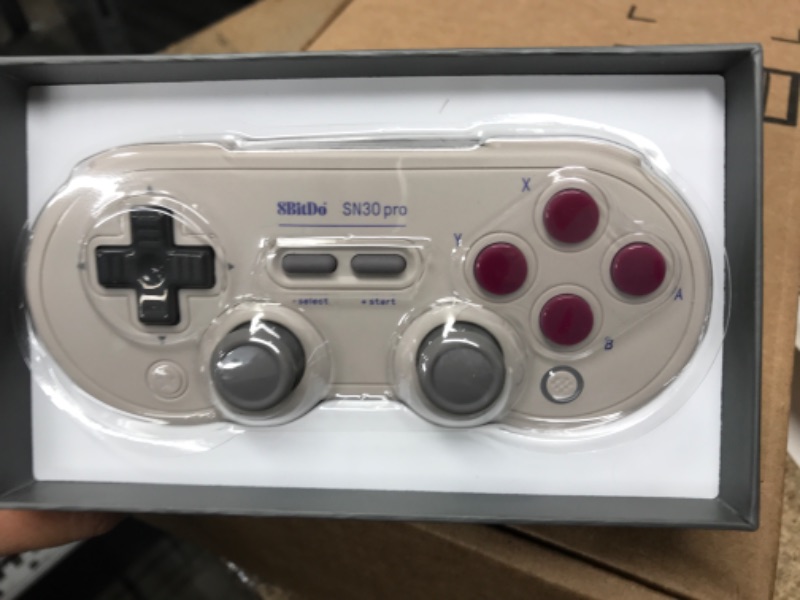 Photo 2 of 8BitDo Sn30 Pro Bluetooth Controller for Switch/Switch OLED, PC, macOS, Android, Steam Deck & Raspberry Pi (G Classic Edition) G Classic Edition Gamepad