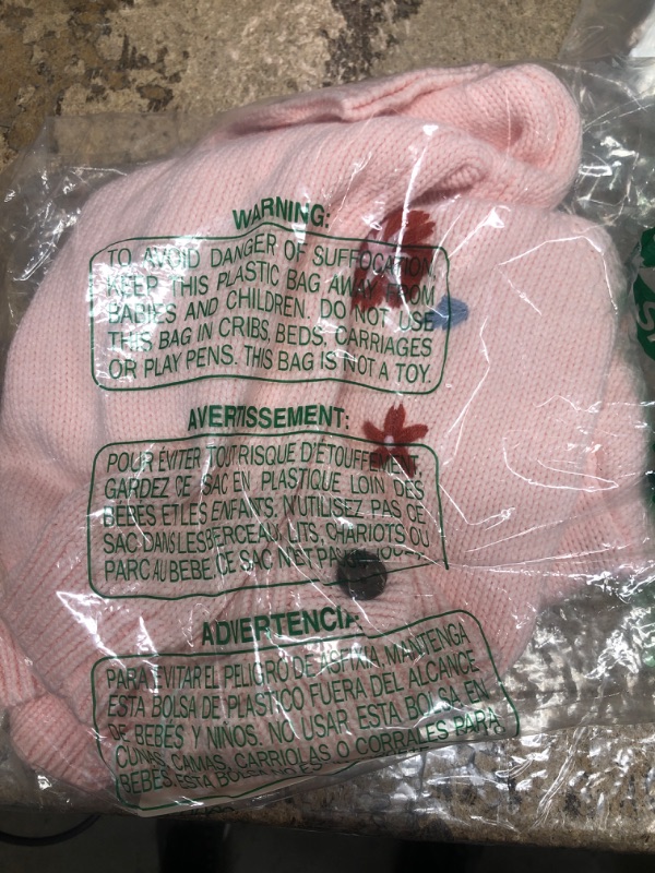 Photo 1 of KIDS MEDIUM BUTTON UP SWEATER PINK 