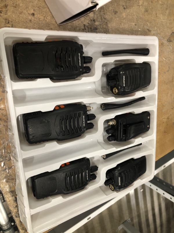 Photo 3 of  Walkie Talkies 6 Way Charger Bulk FRS Radio License-Free Long Range 16 Channels Two Way Radio Pack of 6 