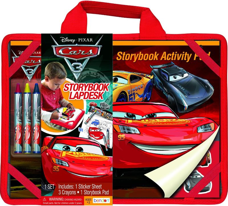 Photo 1 of Bendon Cars 3 Storybook Lap Desk Coloring and Activity Set 