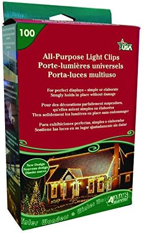 Photo 1 of Adams Christmas All Purpose Light Clips Plastic 100 pk