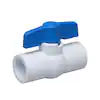 Photo 1 of 3 PACK 1 in. PVC Schedule 40 Solvent x Solvent Ball Valve
