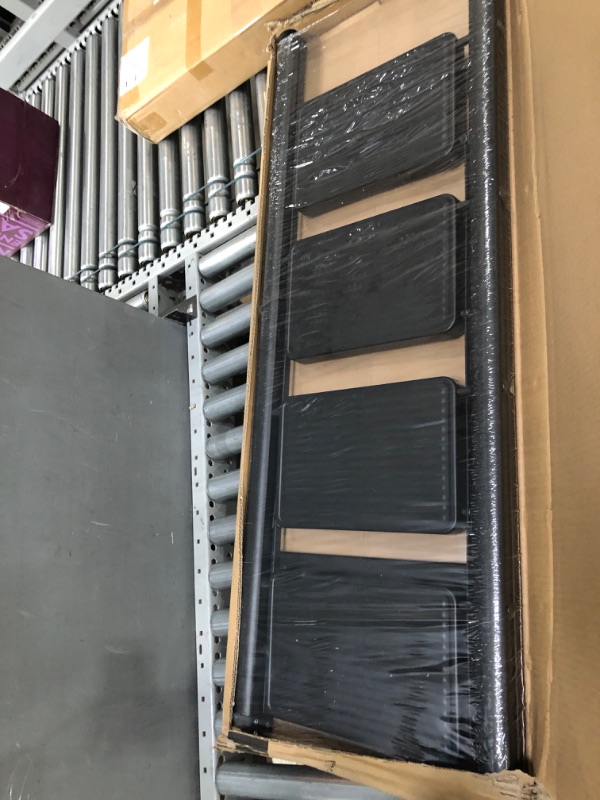 Photo 1 of JOISCOPE 4 Step Ladder, Folding Step Stool for Adults with Widening and Thicken Non-Slip Pedals, 600LBS Lightweight Portable & Collapsible Ladder Perfect for Home Kitchen Library, Frame, Black A-black 4 Steps