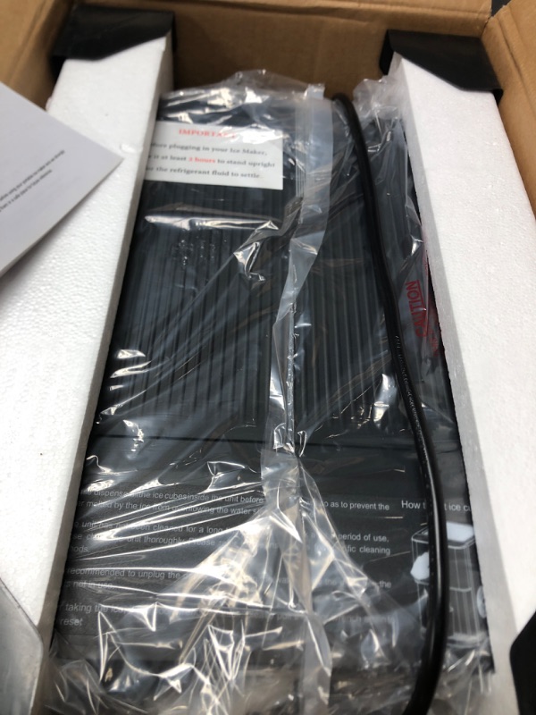 Photo 1 of Kndko Self Dispensing Countertop Nugget Ice Maker, Nugget Ice Maker Countertop, 55lbs/24H,Pebble Ice Maker with Self-Cleaning,Crushed Ice Makers for Home Kitchen Bar Party Black 3.97lbs Ice Capacity self dispensing