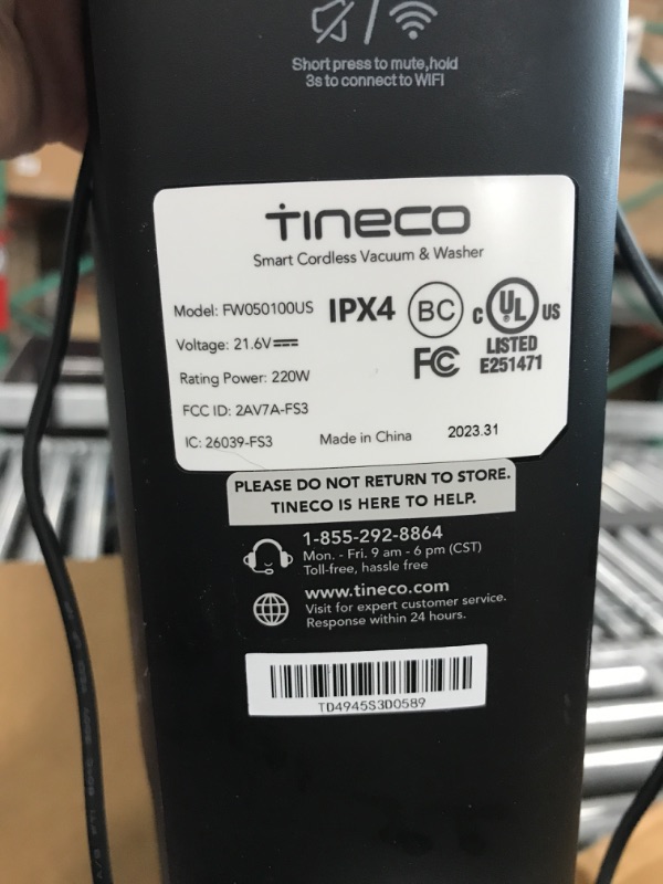 Photo 3 of **READ NOTES BELOW**Tineco Floor ONE S3 Cordless Hardwood Floors Cleaner, Lightweight Wet Dry Vacuum Cleaners for Multi-Surface Cleaning with Smart Control System