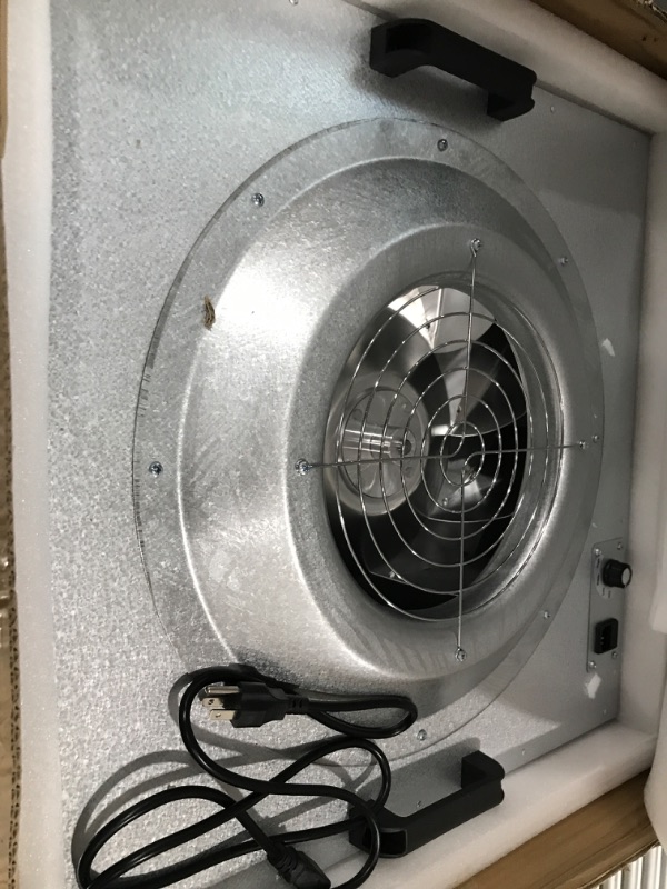 Photo 1 of Laminar Flow Hood Fan Filter Unit FFU with H14 HEPA Filter Cleanliness Class 100 for Mycology Lab (110V Plug) Silver1