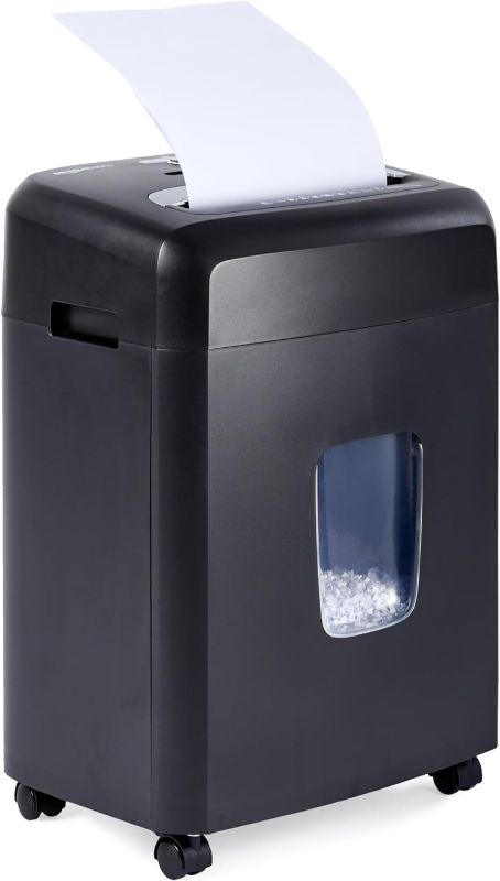 Photo 1 of Amazon Basics 12 Sheet Micro-Cut Paper,Credit Card and CD Shredder for Office/Home & Paper Shredder Sharpening