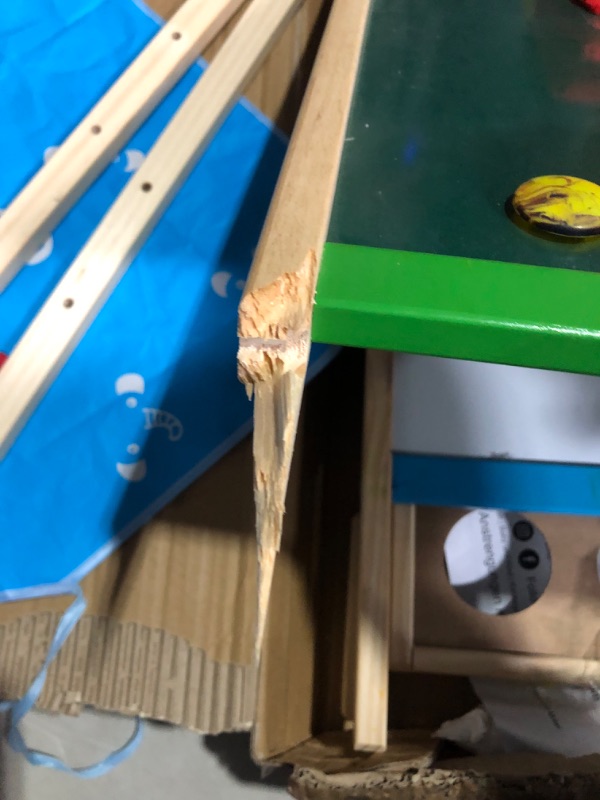 Photo 1 of **MAJOR DAMAGE**
Kids Easel Including 100+ Accessories, Double Sided Wooden Easel