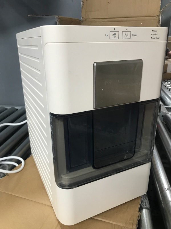 Photo 3 of FRIGIDAIRE Gallery EFIC255 Countertop Crunchy Chewable Nugget Ice Maker, 44lbs per Day, Auto Self Cleaning, 2.0 Gen, Cream NEW 2nd GEN - CREAM