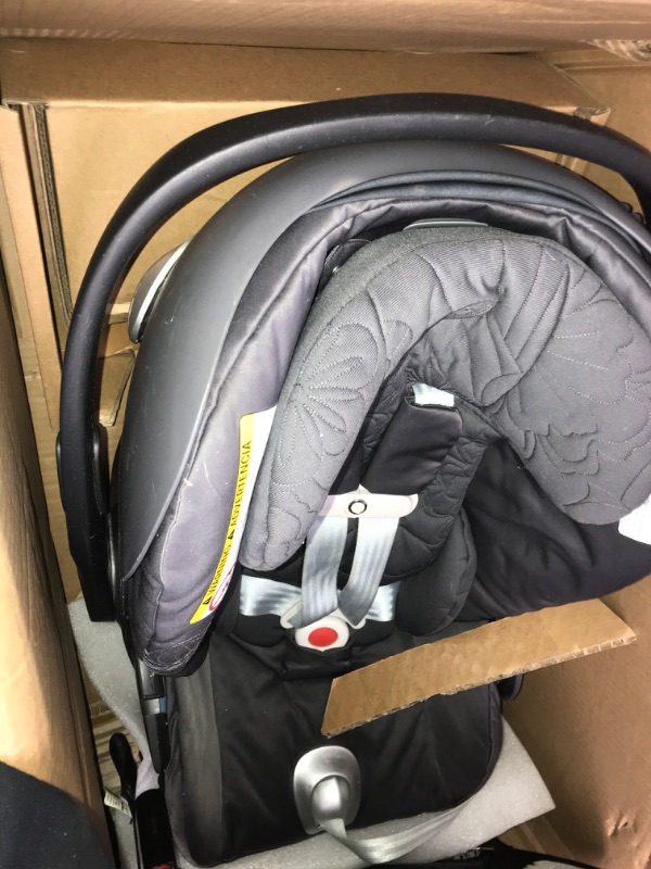 Photo 3 of Cybex Cloud G Lux Comfort Extend Infant Car Seat with Anti-Rebound Base, Load Leg, Linear Side Impact Protection, Latch Install, Ergonomic Full Recline, Extended Leg Rest, Lava Grey mid grey