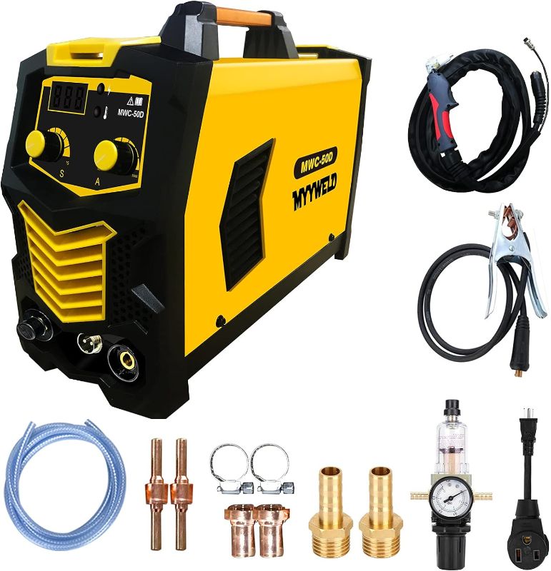 Photo 1 of Plasma Cutter Machine,MYYWELD Dual Voltage 110/220V 50A?Portable Air Plasma Cutting Equipment Max Cutting Thickness 15mm,IGBT Inverter 1/2" Clean Cut, High Frequency Cutting
