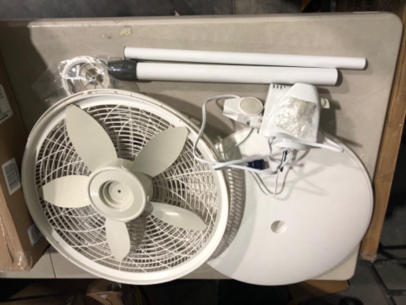 Photo 2 of *PARTS* *See Notes* Lasko Oscillating Pedestal Fan, Adjustable Height 3 Speeds 18" White
