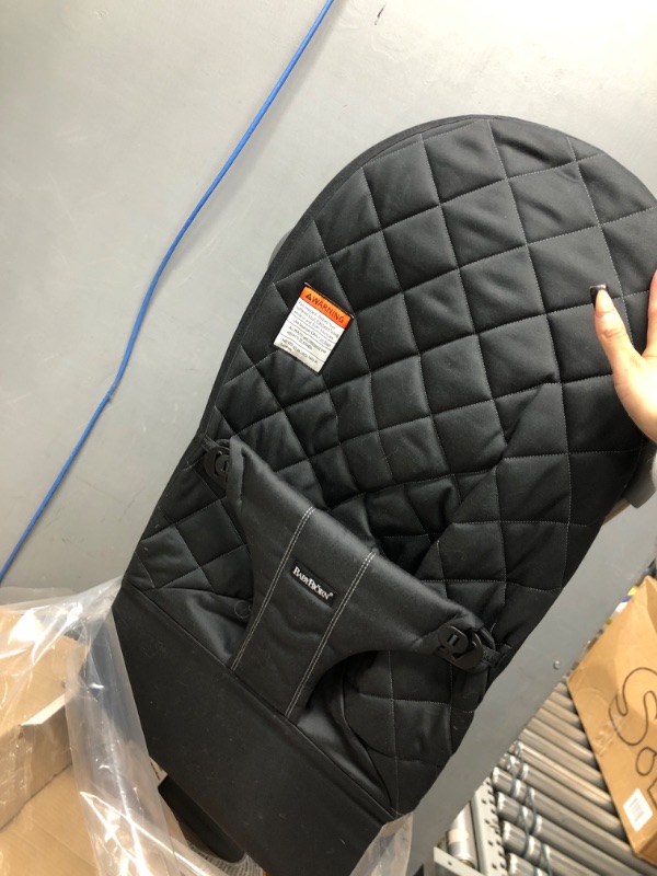 Photo 1 of BabyBjörn Bouncer Bliss, Cotton, Black (006016US) Cotton Black