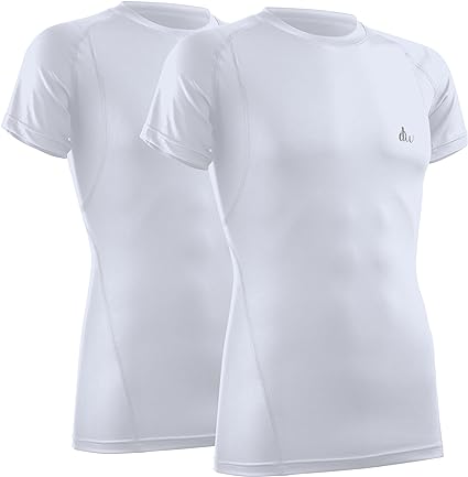 Photo 1 of Mens Compression Shirt Short Sleeve Dry-fit Athletic Base-Layer T-Shirt - 2 Pack large
