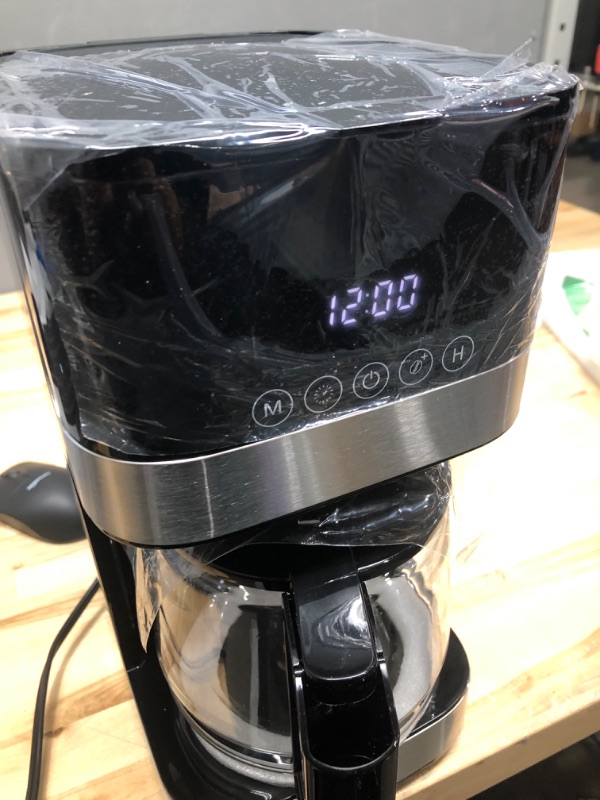 Photo 1 of Melitta Aroma Tocco Glass Drip Coffee Maker | Programmable Coffee Machine | Glass Carafe Coffee Pot | 10 Cup Coffee Maker | Glass Touch Control Panel | Stainless Steel accented Coffee Maker
