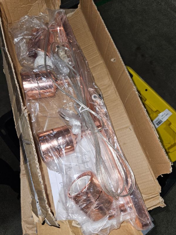 Photo 1 of 
 Rose Gold Light Fixture Set, Adjustable, 4PK                                              