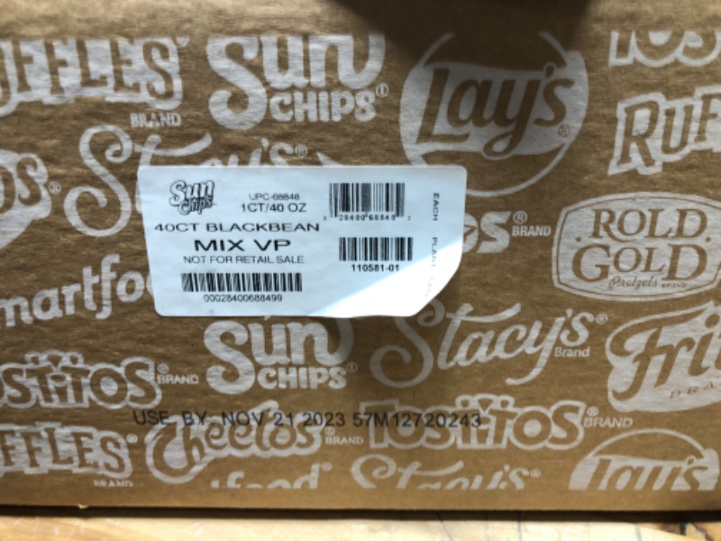 Photo 2 of SunChips Black Beans Variety Pack, 40 count DTAED 11/2023