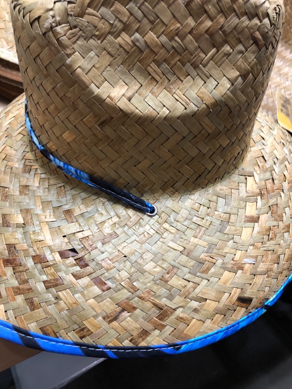 Photo 1 of Goldcoast Journey Floral, Green Leaf Straw Lifeguard Hat
