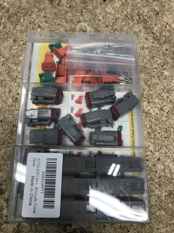 Photo 2 of AUTSCA Deutsch DT Series Connector kit, 2 Connectors with Size 16 Stamped Contacts,Sealed automotive electrical connectors (2 Pin)