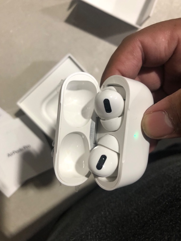 Photo 4 of Apple AirPods Pro (2nd Generation) Wireless Earbuds, Up to 2X More Active Noise Cancelling, Adaptive Transparency, Personalized Spatial Audio, MagSafe Charging Case, Bluetooth Headphones for iPhone