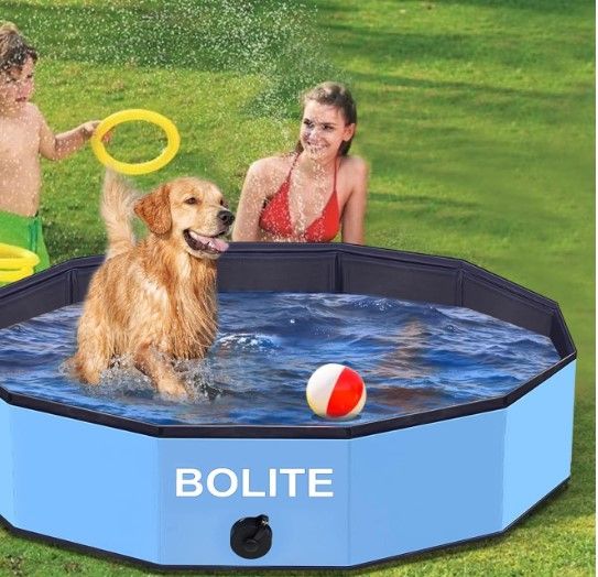 Photo 1 of *******UNKNOWN NIF HAS HOLES**********
BOLITE Foldable Dog Pool for Large Dogs, 67'' x 12'' Portable Plastic Pet Swimming Pool, Collapsible Dog Bath for Large Medium Small Dogs & Kids &
