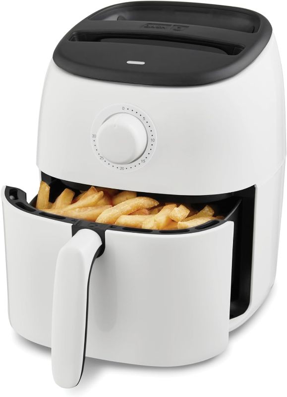 Photo 1 of DASH Tasti-Crisp™ Express Air Fryer Oven, with 400? Temperature, Non-Stick Fry Basket, Recipe Guide + Auto Shut Off Feature,1000-Watt, 2.6Qt, White
