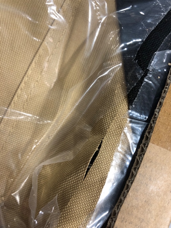 Photo 1 of Garnpet 36 Inch Collapsible Soft Dog Crate for Large Dogs, 4-Door Foldable Travel Dog Kennel with Durable Mesh Windows for Indoor & Outdoor Portable Pet Crate, Soft Side Dog Crate, Beige 36''L x 25''W x 25''H Beige