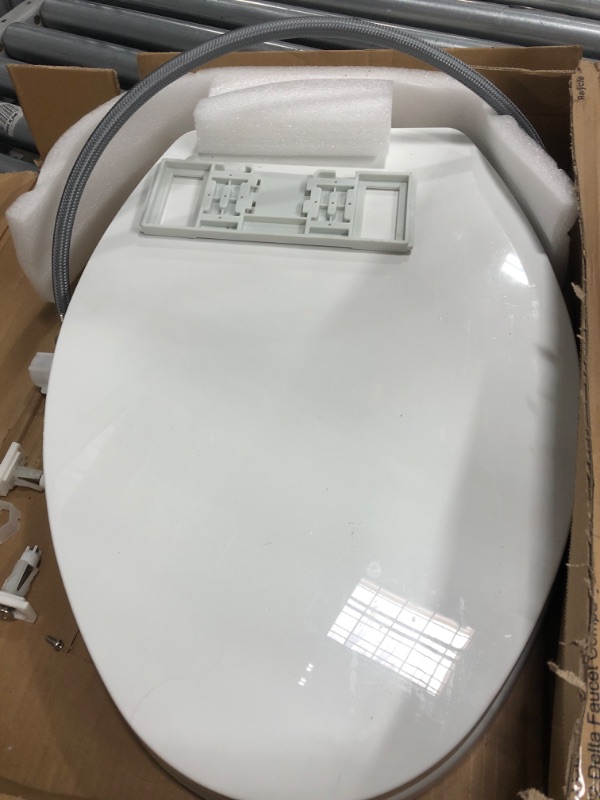 Photo 3 of ***see notes***Delta Faucet Refresh Elongated Bidet Toilet Seat, Bidet Attachment for Toilet, Elongated Toilet Bidet, Elongated Toilet Seat, Bidet Sprayer, Toilet Water Spray, White 833004-WH Bidet Toilet Seat Slow Close