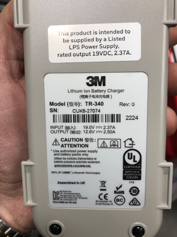 Photo 1 of 3M Versaflo Heavy Industry PAPR Kit TR-300-HIK"
