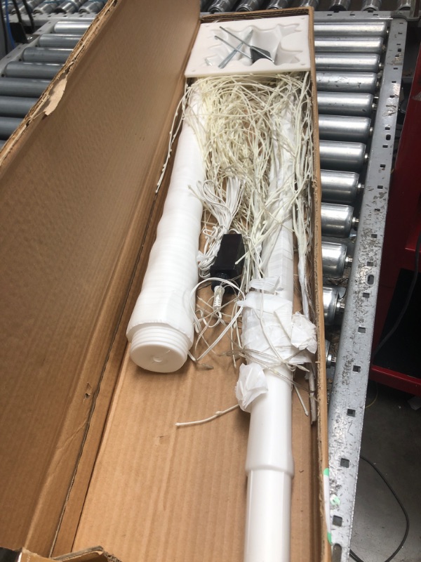 Photo 1 of IJG 5.5FT Lighted Willow Tree 256 LED Warm White and Four Colors Weeping Willow Tree with Remote, Color Changing Light up Christmas Tree for Wedding Indoor Outdoor Home Holiday Party Decoration Warm White+multi Color