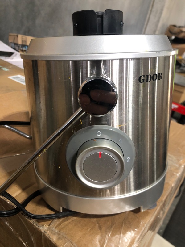 Photo 3 of * used * damaged * see all images *
1300W GDOR Juicer Machines with Larger 3.2” Feed Chute, Titanium Enhanced Cut Disc Centrifugal Juice Extractor