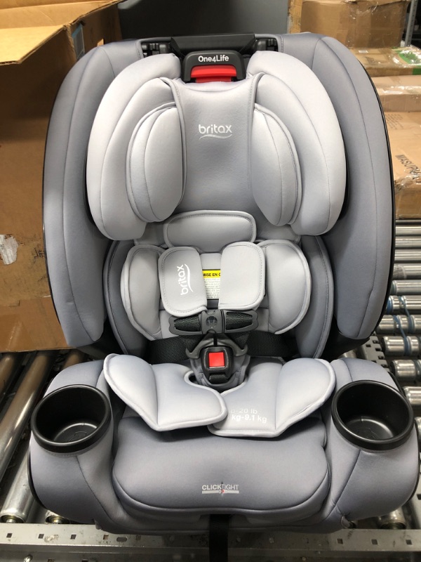 Photo 2 of Britax One4Life Convertible Car Seat, 10 Years of Use from 5 to 120 Pounds, Converts from Rear-Facing Infant Car Seat to Forward-Facing Booster Seat, Machine-Washable Fabric, Glacier Graphite