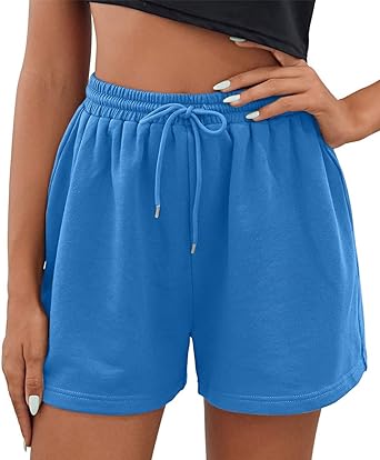 Photo 1 of Heyakso Womens Sweat Shorts with Drawstrawing Casual Elastic High Waist Athletic Shorts xxl